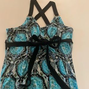 INC pattered maxi dress sz L